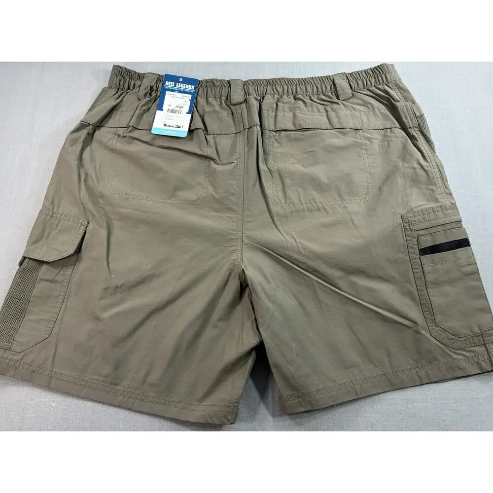 Reel Legends Tarpon Shorts Bundle Mens XL NWT Fishing Performance Blue Brown